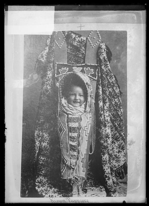 Infant in a cradleboard [version 1], c.1890