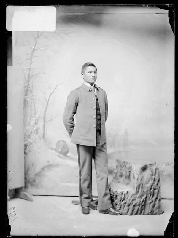 Phillip White (Phillips Bob Tail) in uniform,1887