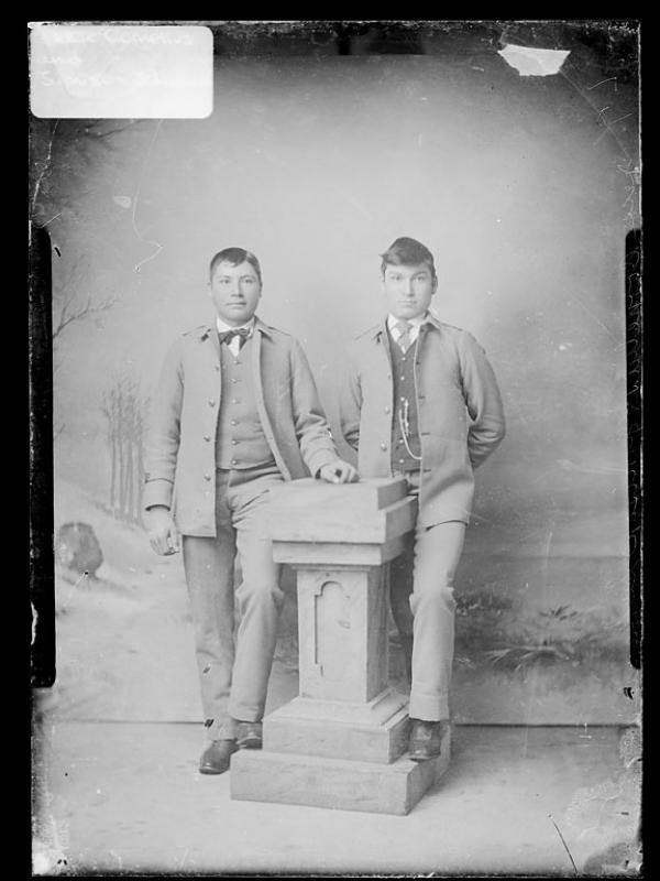Jesse Cornelius and Jenoson Schanadore, c.1889