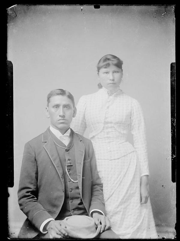 Joshua Given and Julia Given [version 1], c.1886