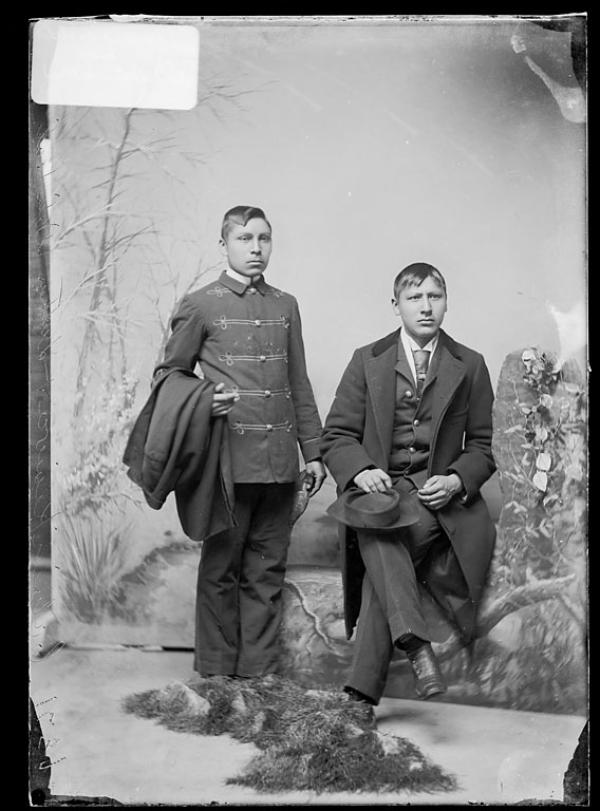 Calvin Kauley and Luther Dah-hah, c.1889