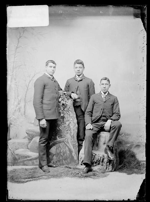 Benajah Miles, Martin Archiquette, and Frank Smith  [version 1], c.1889