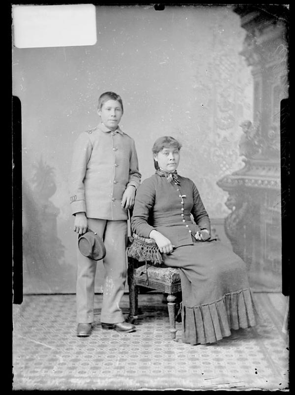 Ellen Hansel and Willie Hansel, 1887