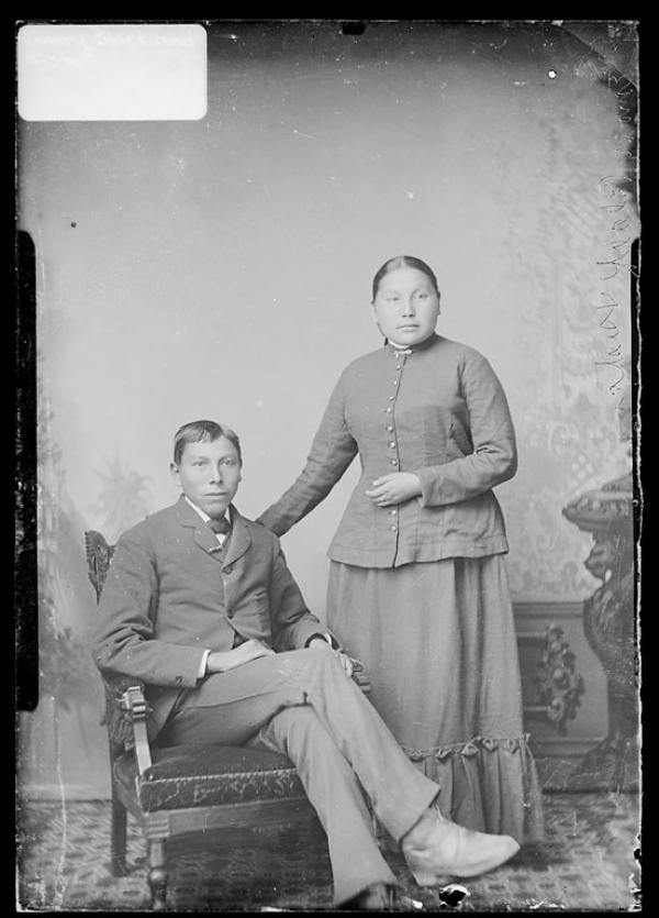 Ernie Black and Jennie Black [version 1], c.1886