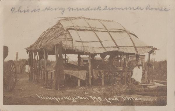Henry Murdock's summer wigwam, c.1910