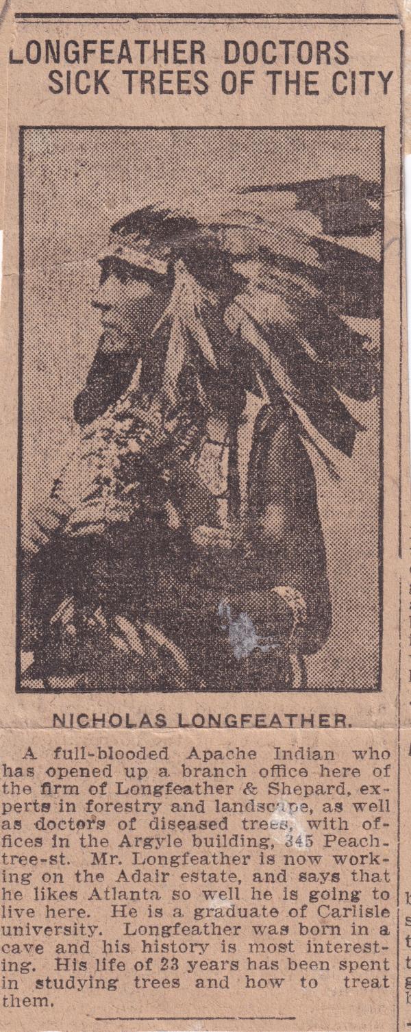 Nicholas Longfeather, 1911