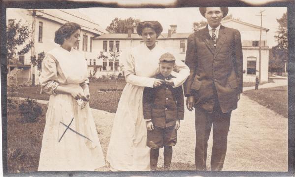 Adeline Boutang with others, c.1912