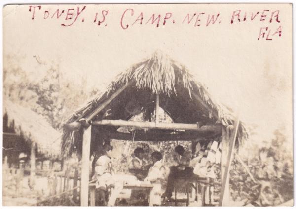 Tommie's Camp in New River, Florida, #2, c.1913