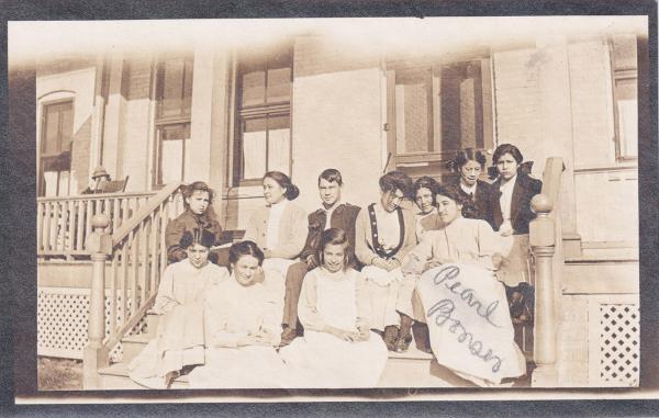 Pearl Bonser with Group, c.1911