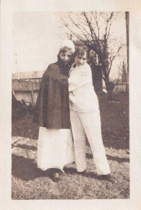 Ozetta Bourbonnais and Unidentified Female, c.1916