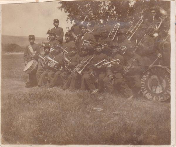 Indian School Band at Fort Simcoe, c.1909