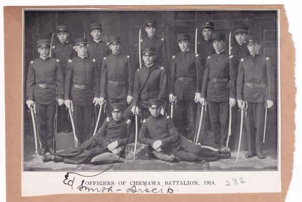 Officers of the Chemawa Battalion, 1914