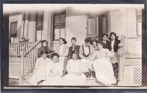 Minnie White with Group, #1, c.1911