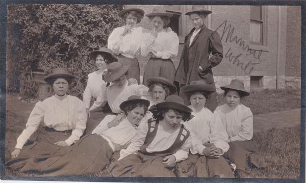 Minnie White with Group, #2, c.1911