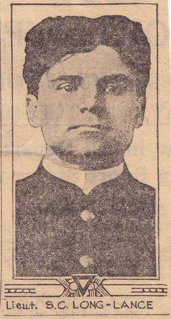 Lieutenant Sylvester C. Long-Lance, 1917