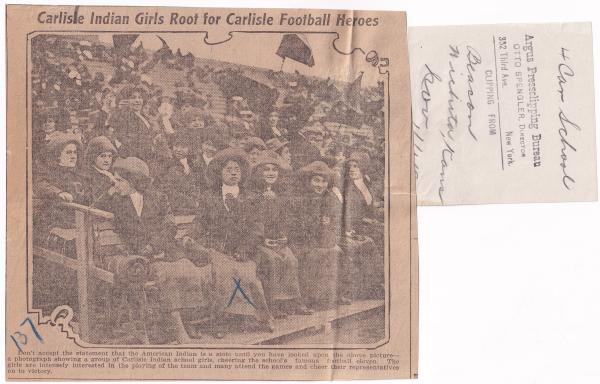 Carlisle Girls Cheering Section