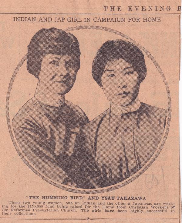 Alta Printup and Ysau Takazawa, 1918