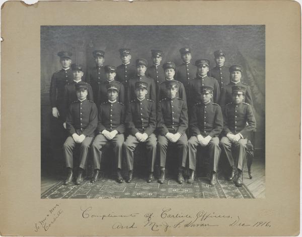 Student Officers and Maj. Duran, 1916