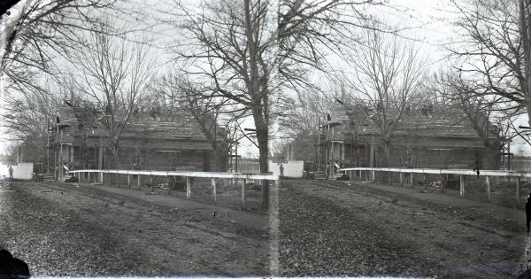 Chapel under construction, 1879