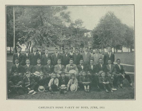 Carlisle's Home Party of Boys [version 3], 1911