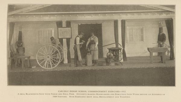 Carlisle Indian School Commencement Exercises - Blacksmith