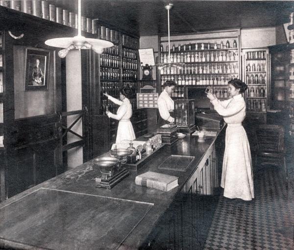 Female Students in a Laboratory Classroom, c. 1914