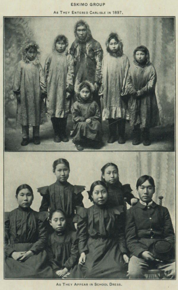 Group of Eskimo students, 1897