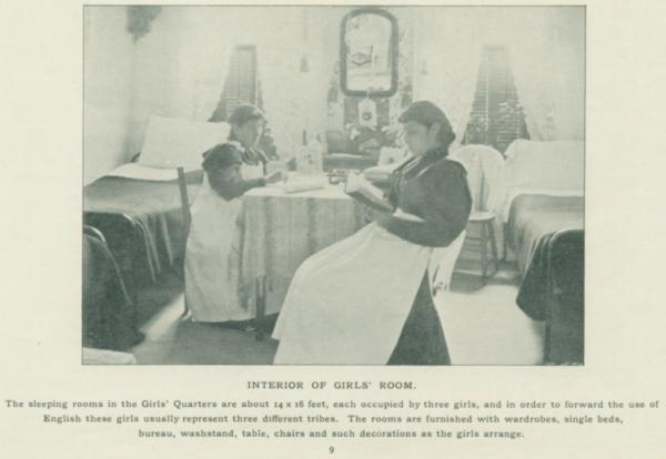Interior of Girls' Room, c. 1895