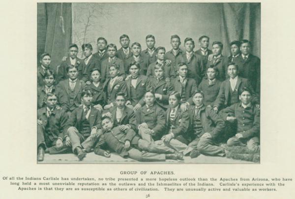 Group of Male Apache Students