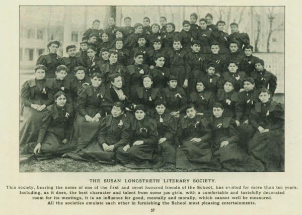 The Susan Longstreth Literary Society, c. 1895
