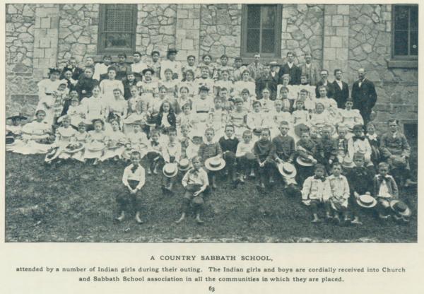 Outing Students with Local Church, c. 1895