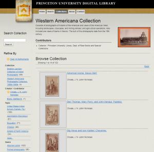 Western Americana Collection at Princeton University Library Department of Rare Books and Special Collections