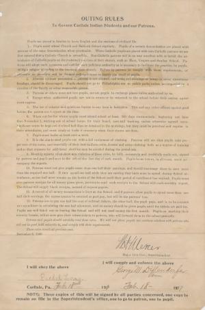 Outing Rules Signed by Rachel Long
