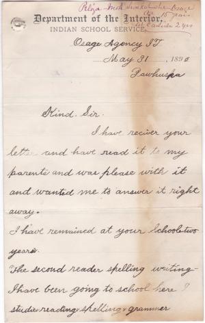 Former Student Survey Responses, 1890 (Part 4 of 5)