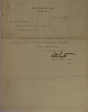 Report of Irregular Employees, June 1892