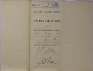 Monthly Sanitary Report of Diseases and Injuries, May 1898