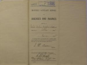 Monthly Sanitary Report of Diseases and Injuries, October 1898