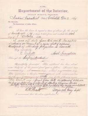 E. Corbett's Request for Extended Sick Leave of Absence 