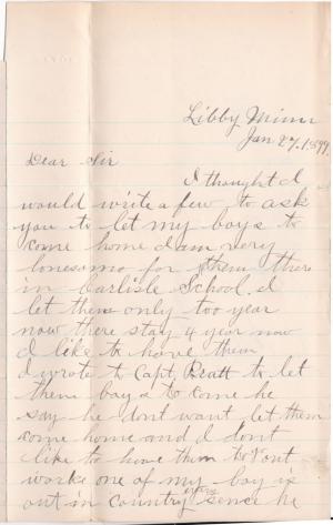 Standing Responds to Request for Return of Libby Brothers