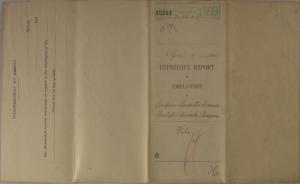 Efficiency Report of Employees, April 1899