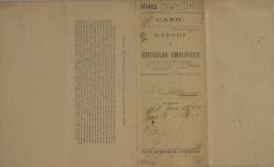 Report of Irregular Employees, May 1902