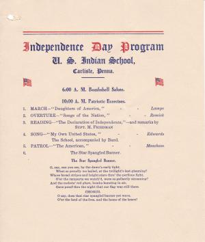 Independence Day Program, 1909