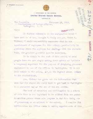 Resignation of Georgie H. Kelly and Edith W. Kinkead