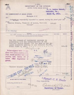 Request for Funds for Incidental Expenses and Explanation of Authorities Request for Funds for Incidental Expenses and Explanation of Authorities