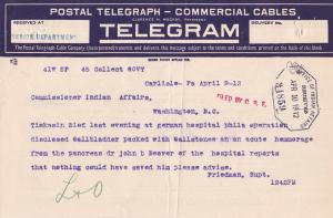 Notice of Death of John Tiokasin Notice of Death of John Tiokasin