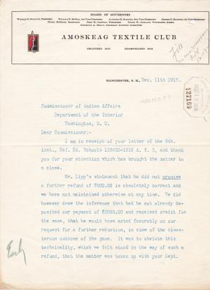 Request for Additional Refund from the Athletic Fund