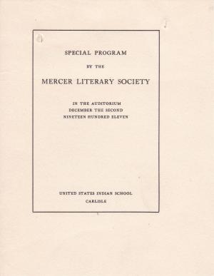 Programs printed by Carlisle Indian School Printing Department