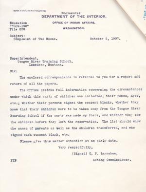 Complaint of Two Moons Complaint of Two Moons