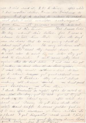 Complaints By Mrs. E. A. Pierce Against Wallace Denny