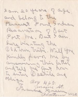 Request to Enroll Francis Green